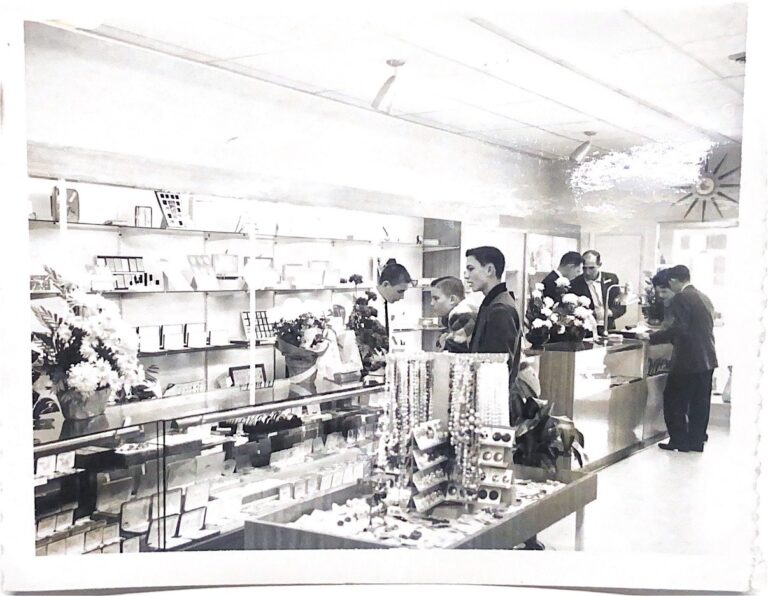 Polaroids from the store's grand opening