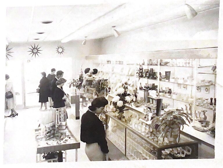 Polaroids from the store's grand opening